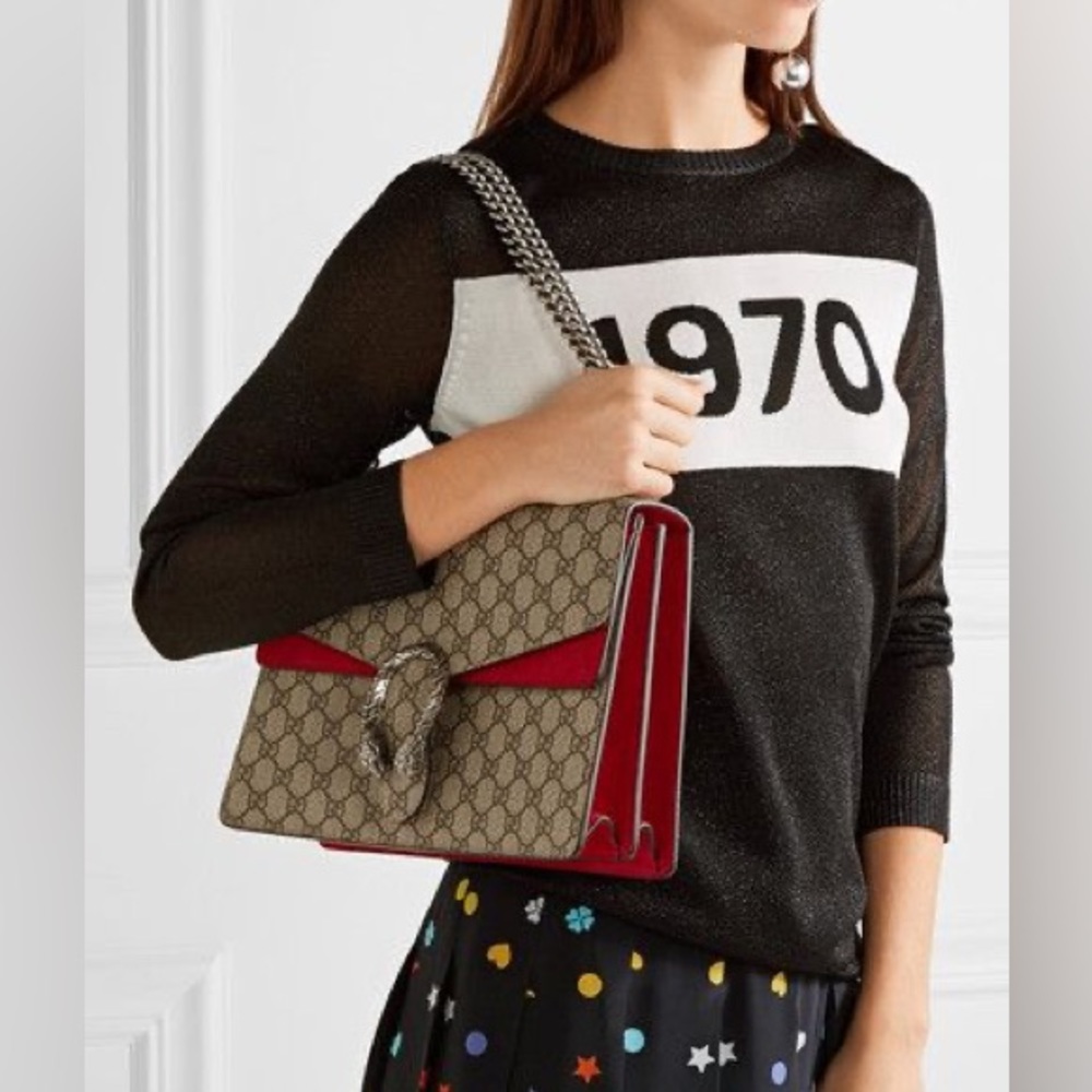 GG Supreme Dionysus Medium Shoulder Bag